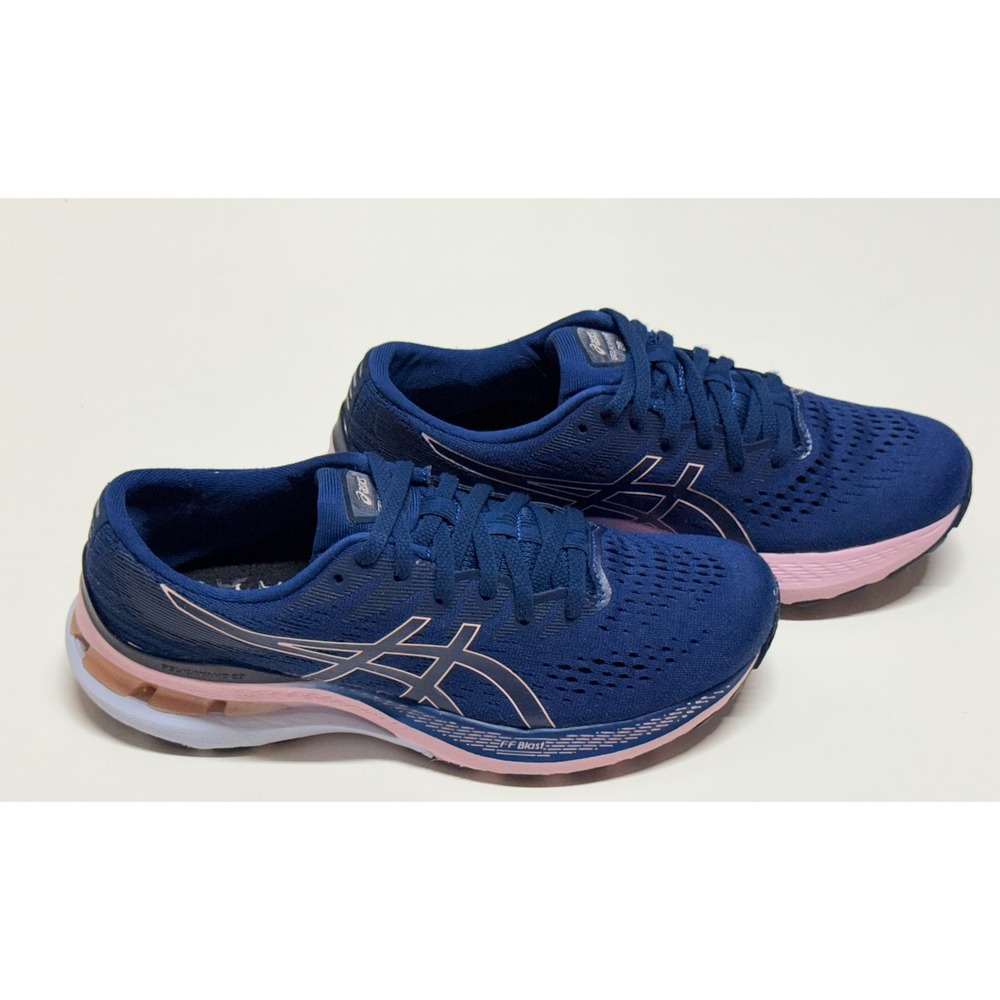 ASICS Gel-Kayano 28 Womens Running Shoes Blue Pink 1012B047 Size 8